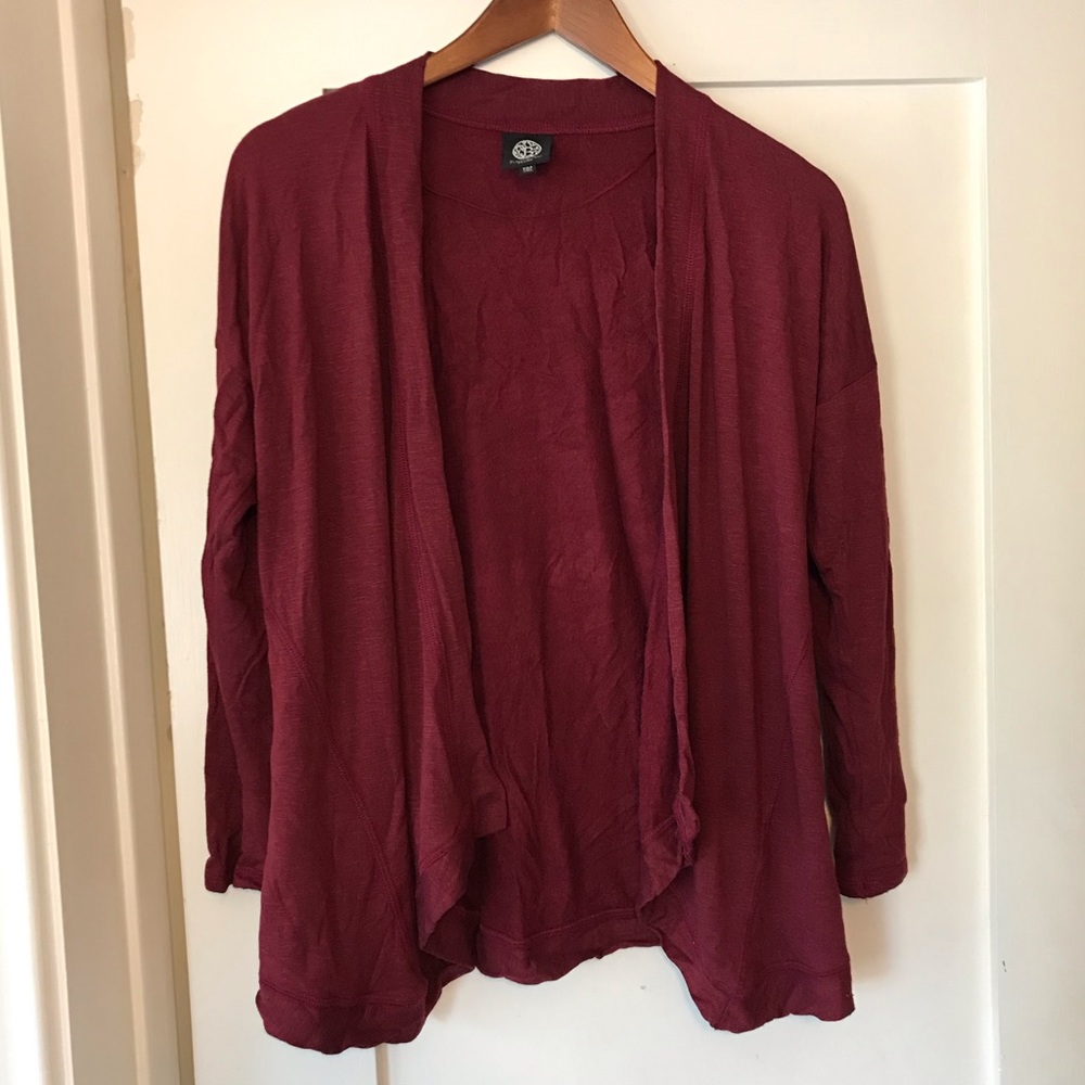 Bobeau lightweight cardigan, open front